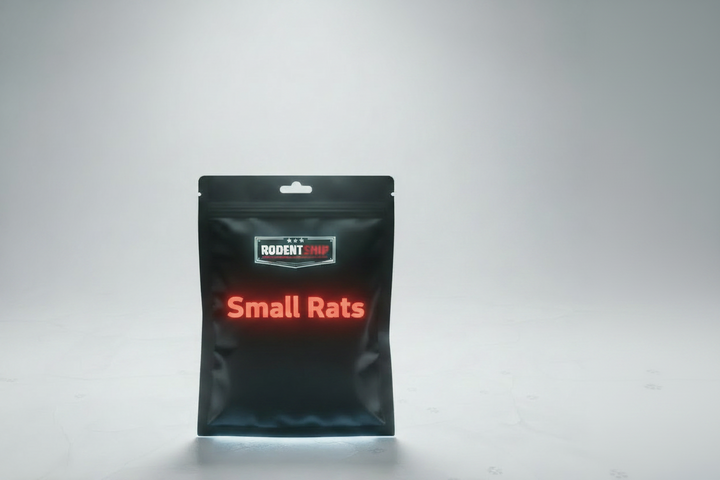 Frozen rats small feeder 45–70g for snakes, raptors, and wildlife rehabs